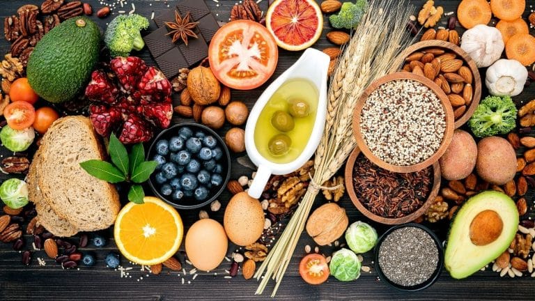Healthy food display